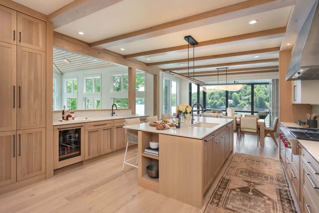 This North Carolina lake house gets transformed with natural elements
