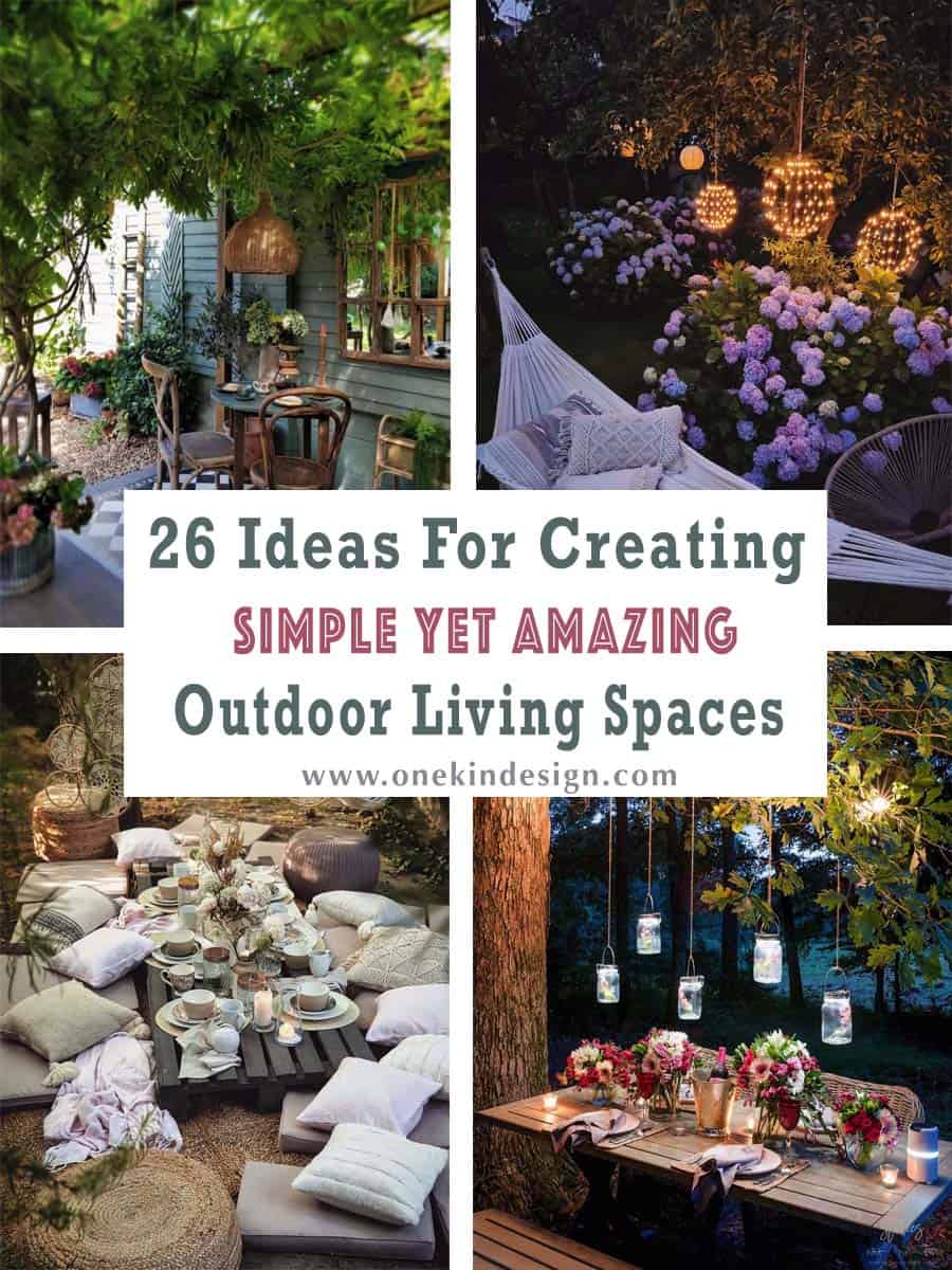 simple yet amazing outdoor living spaces