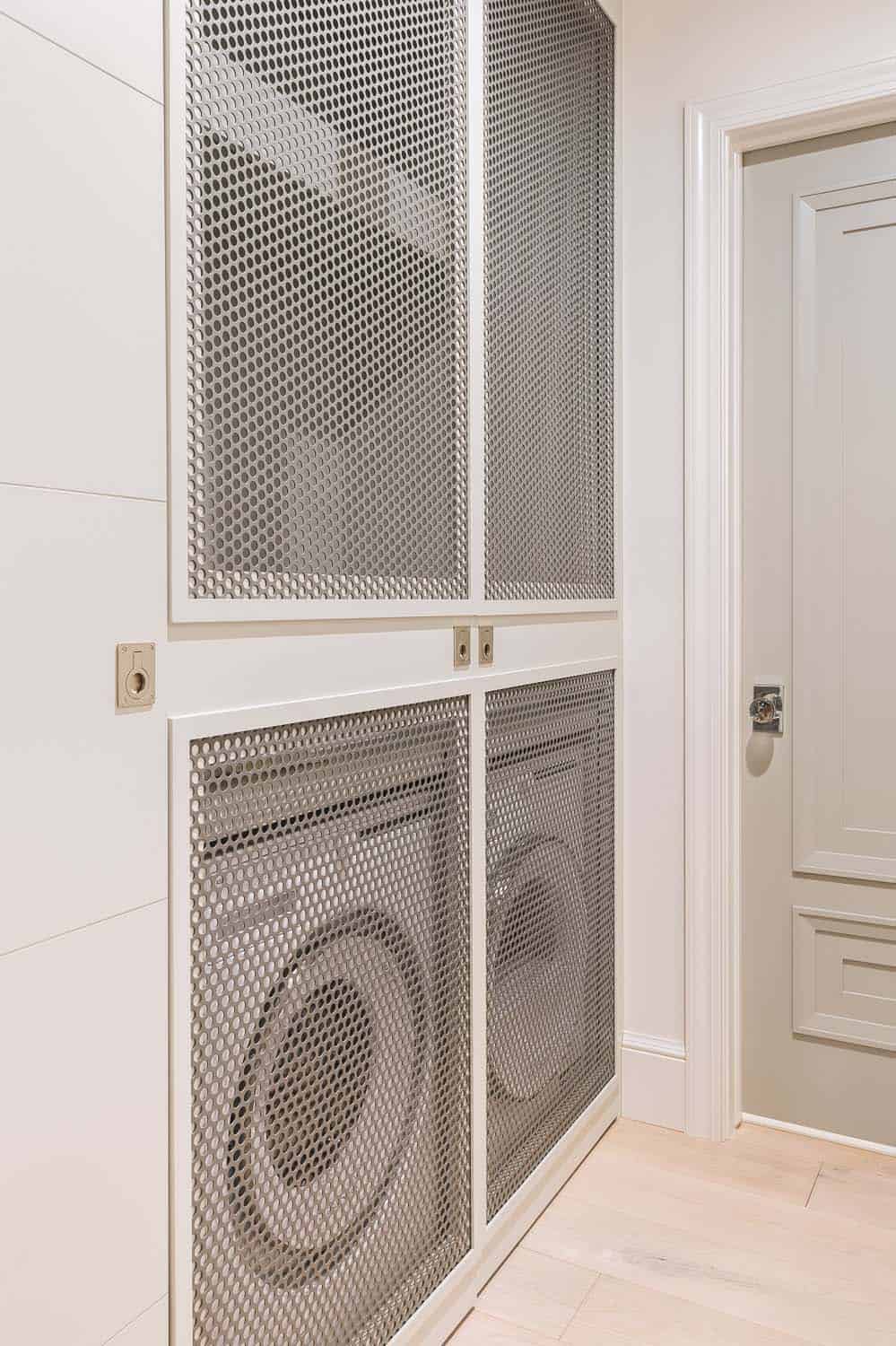 transitional style laundry room