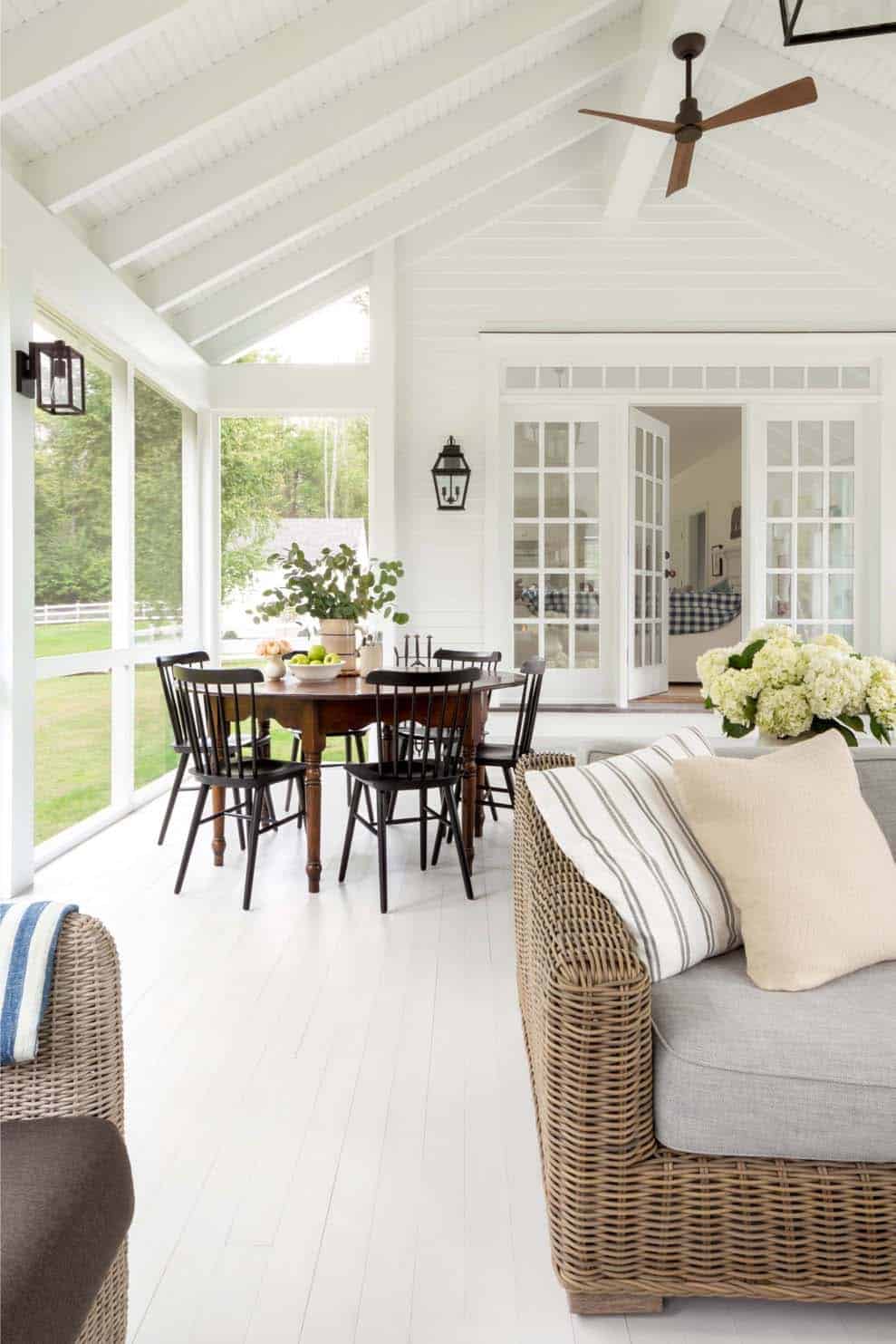 modern farmhouse screened porch