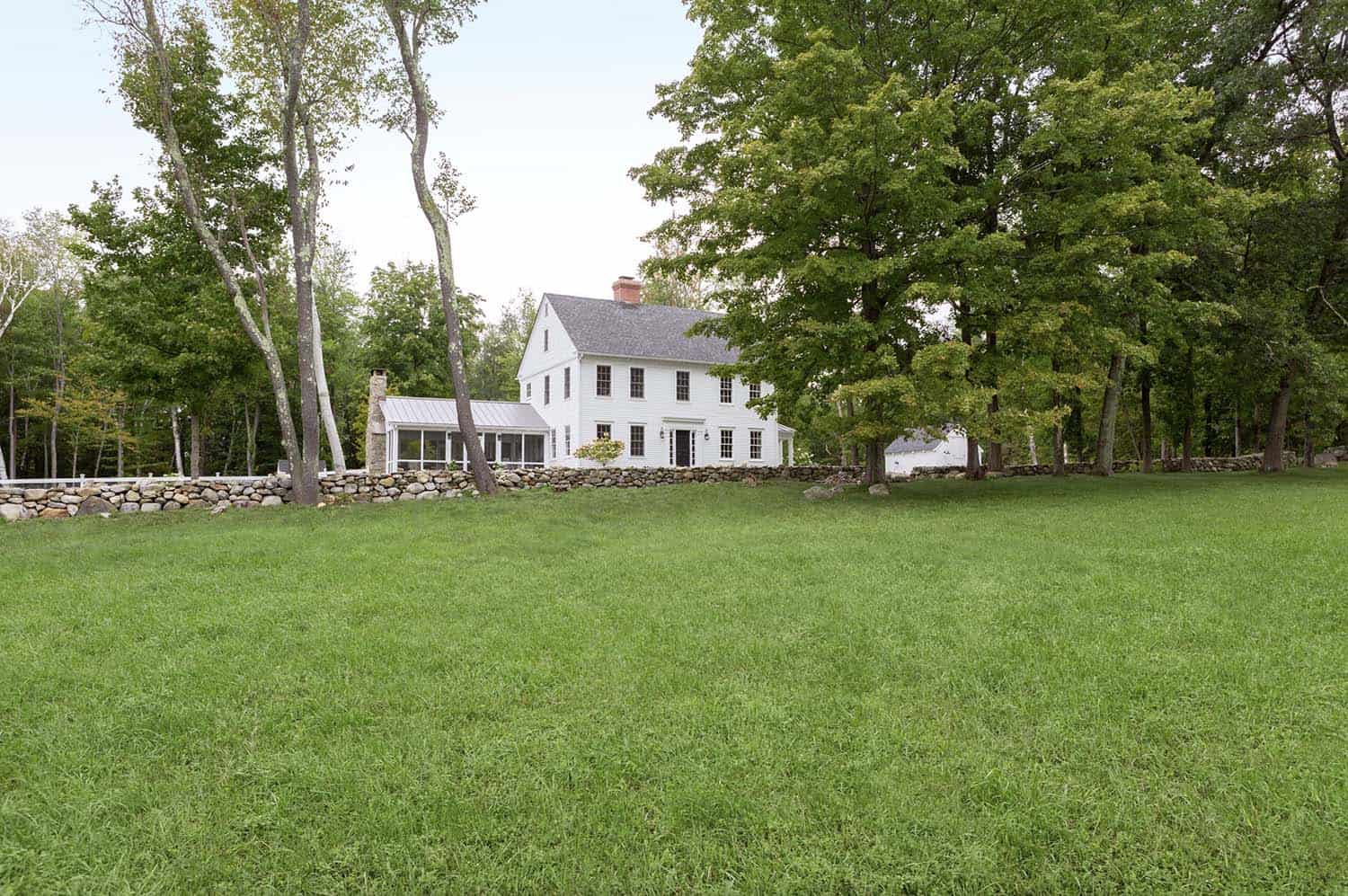 white country farmhouse exterior