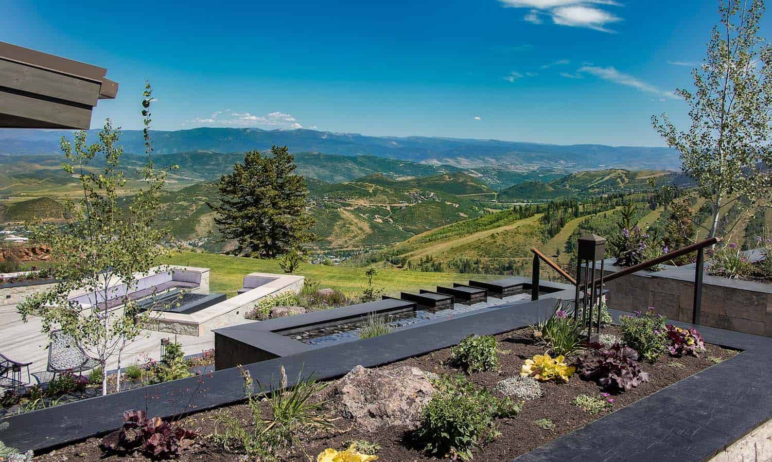 mountain home landscape view
