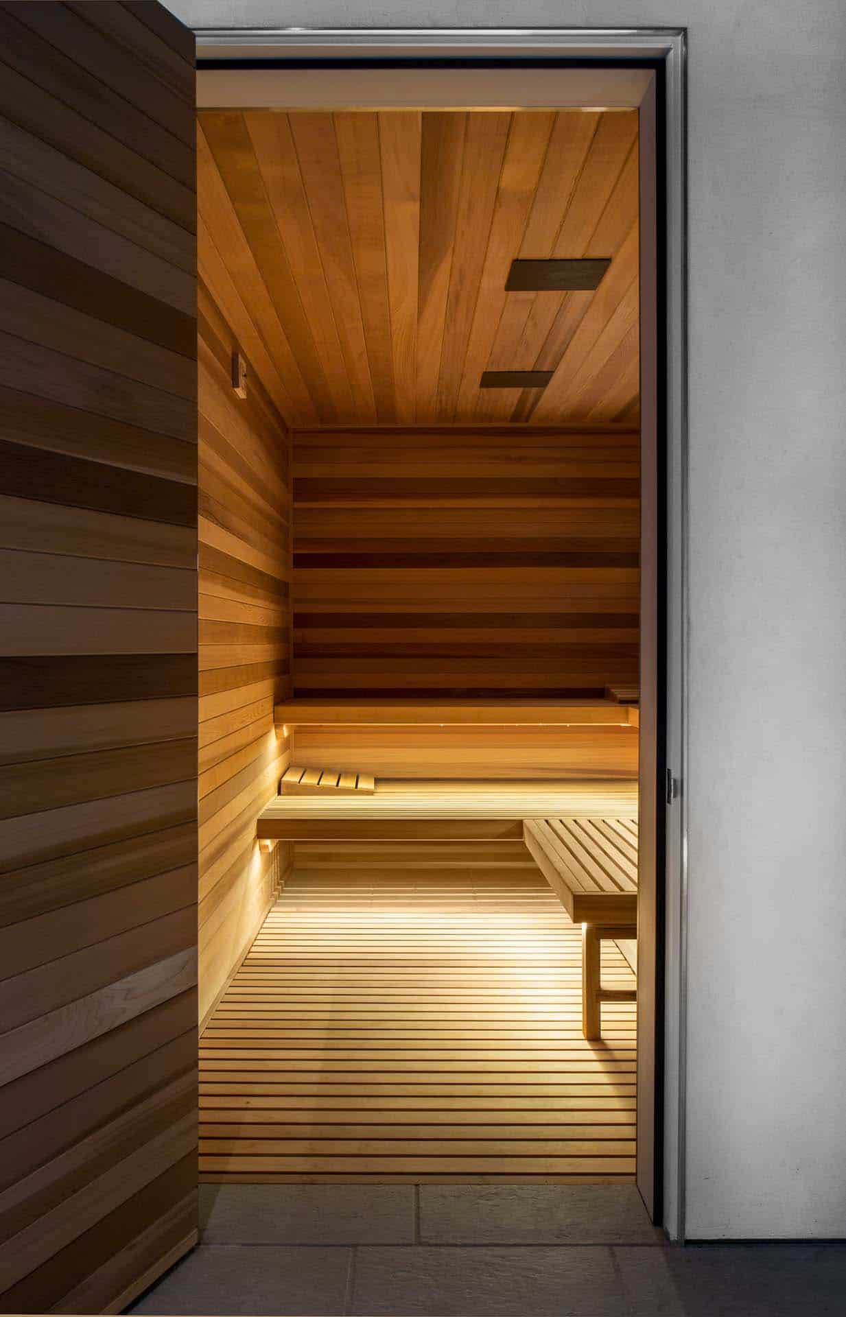modern sauna