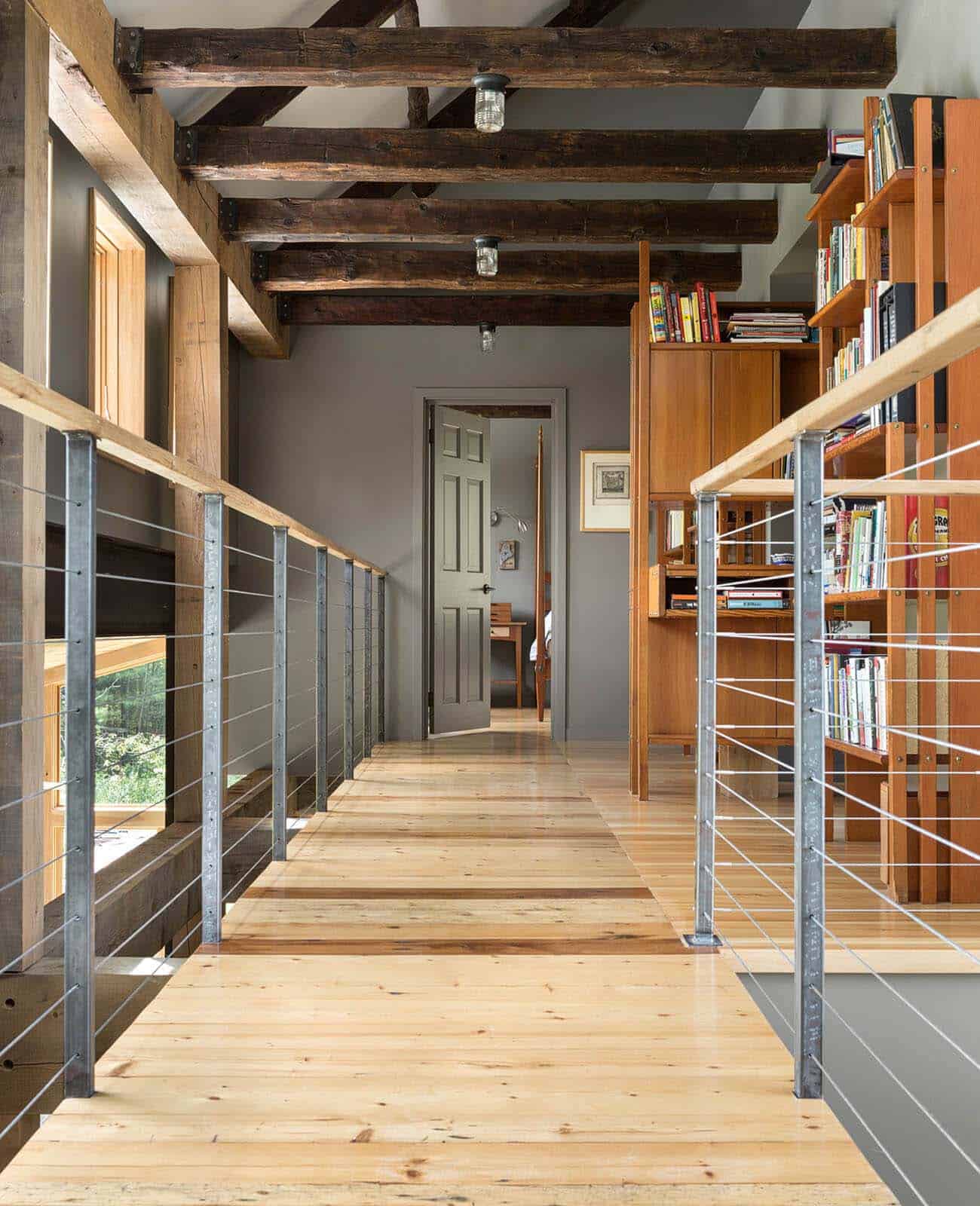 farmhouse upstairs hallway