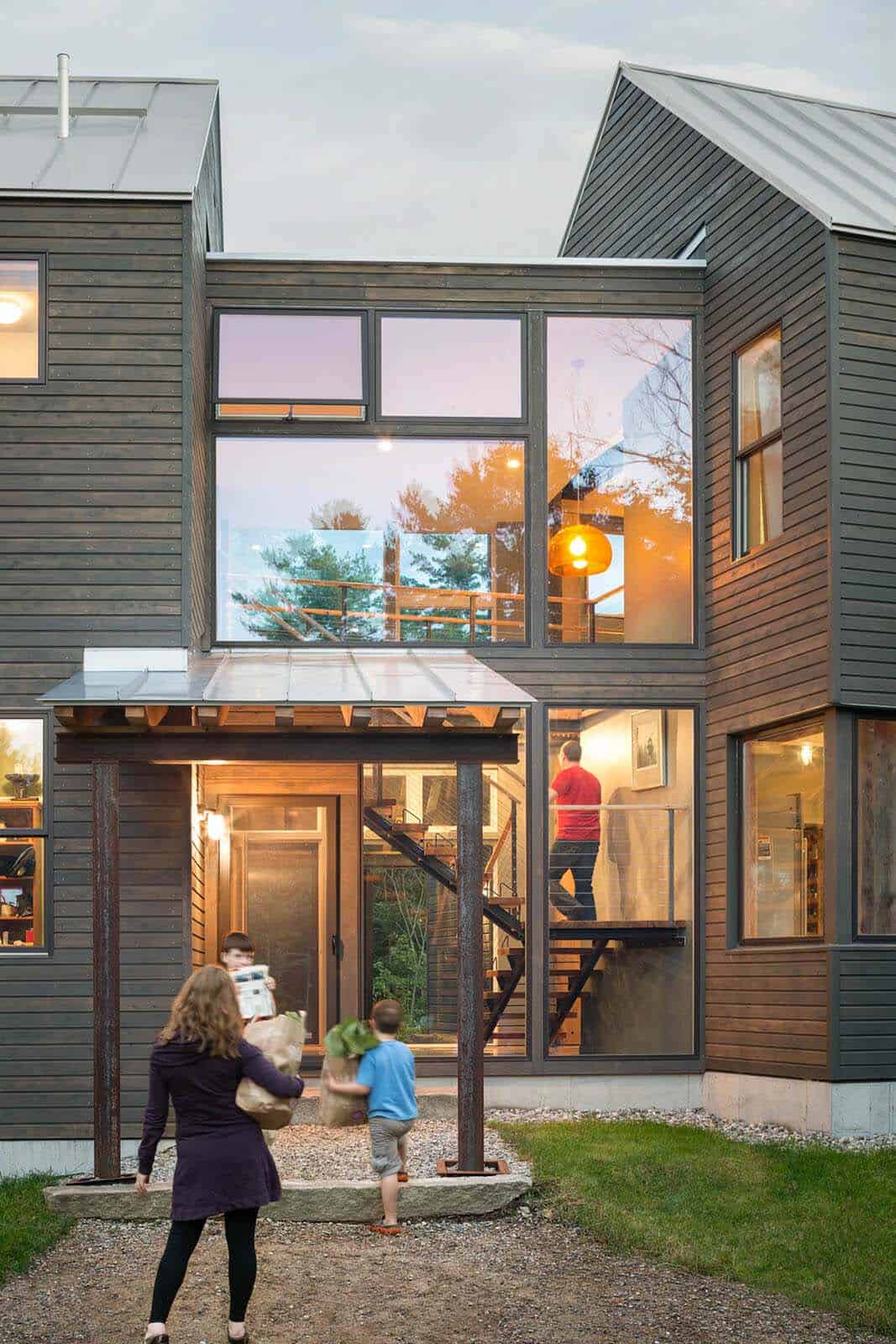 modern barn home exterior