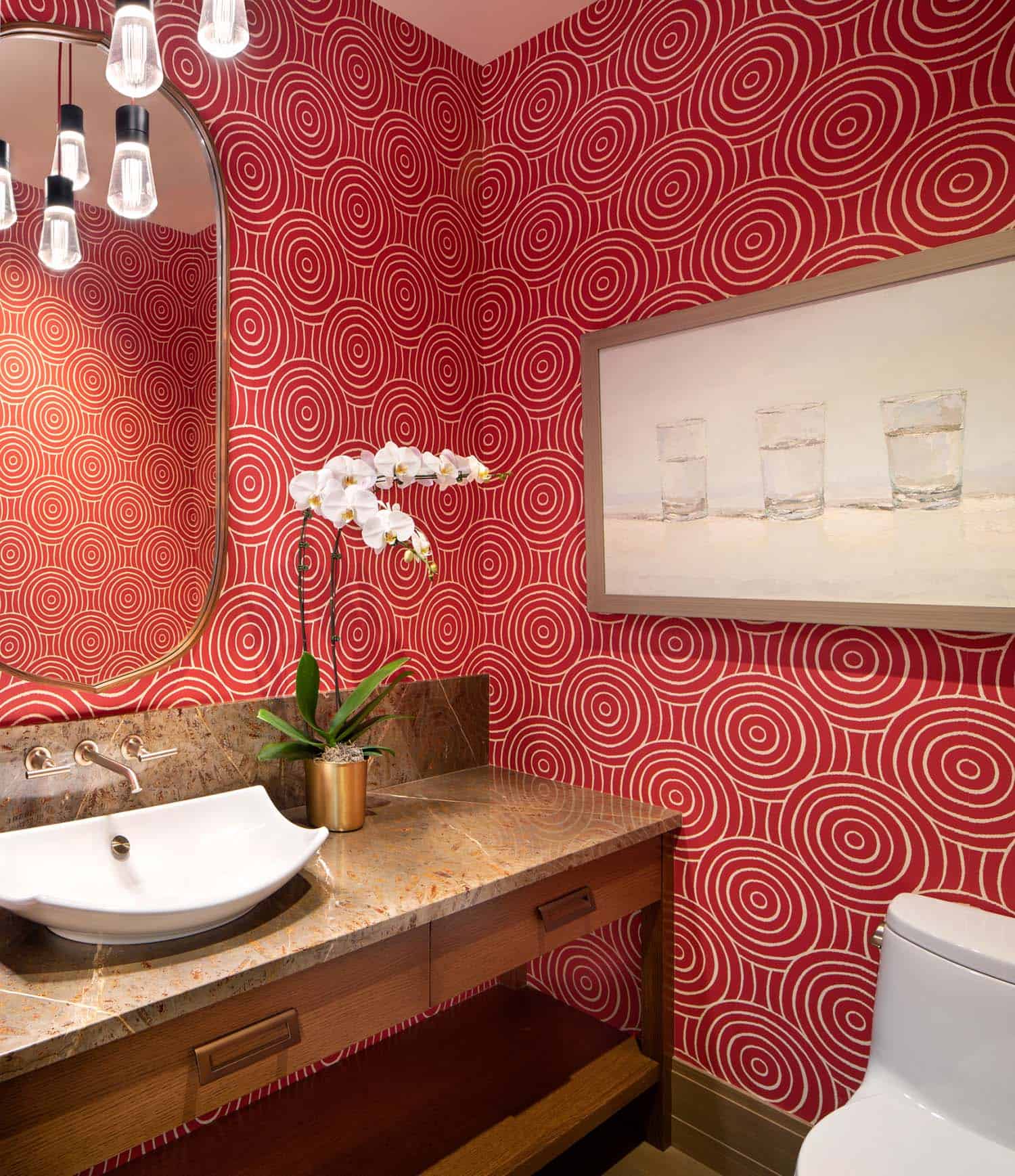 modern powder room