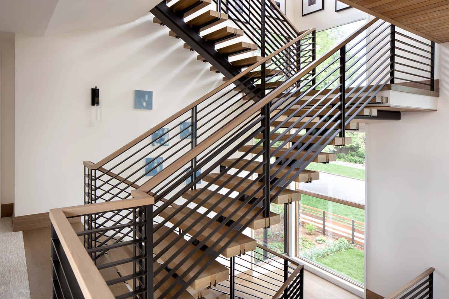 modern floating staircase