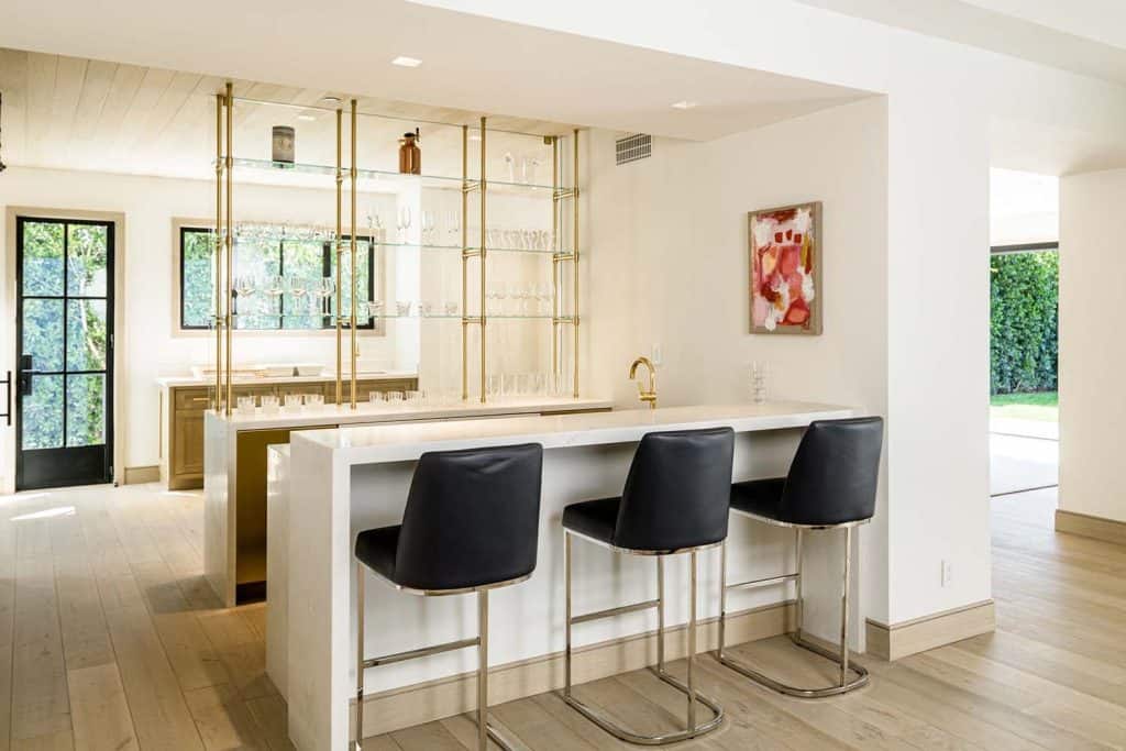 Step inside this renovated Brentwood house with an understated elegance
