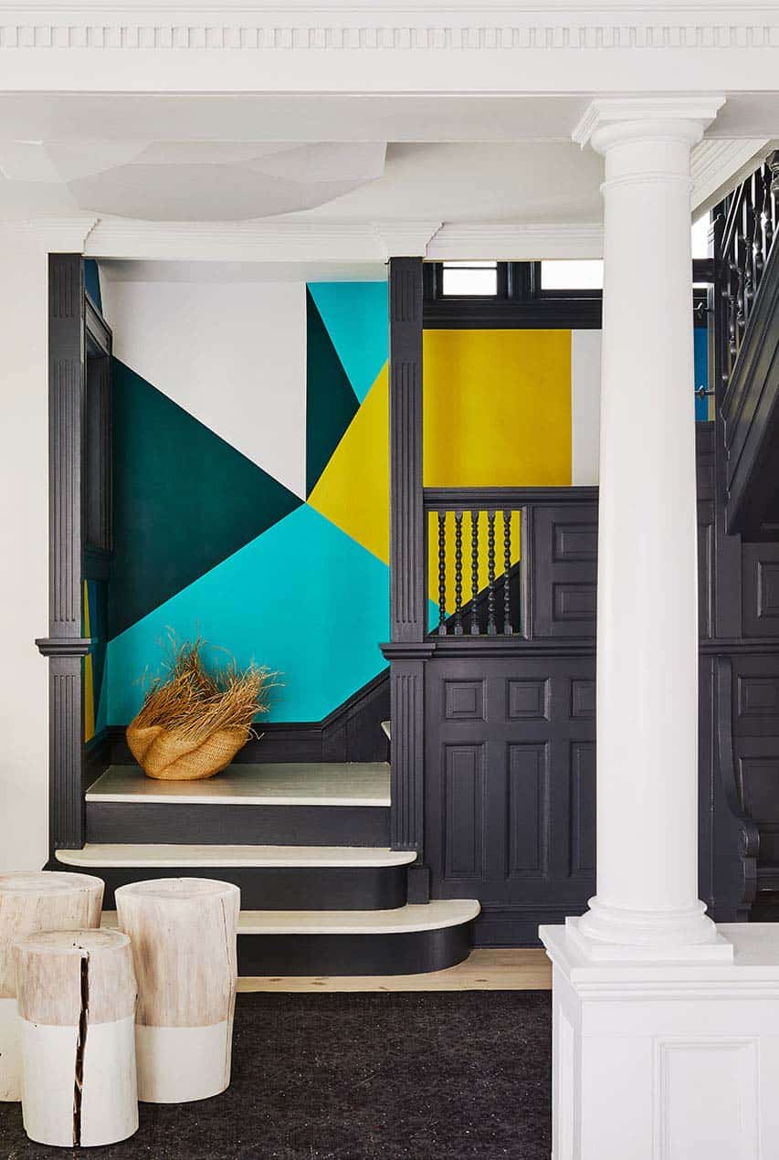 modern-staircase-detail-with-colorful-accent-wall