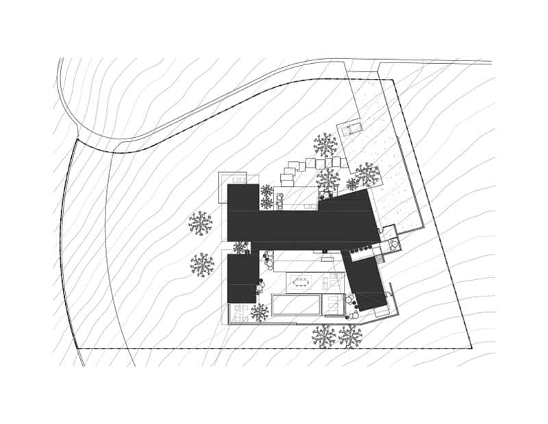 modern home site plan