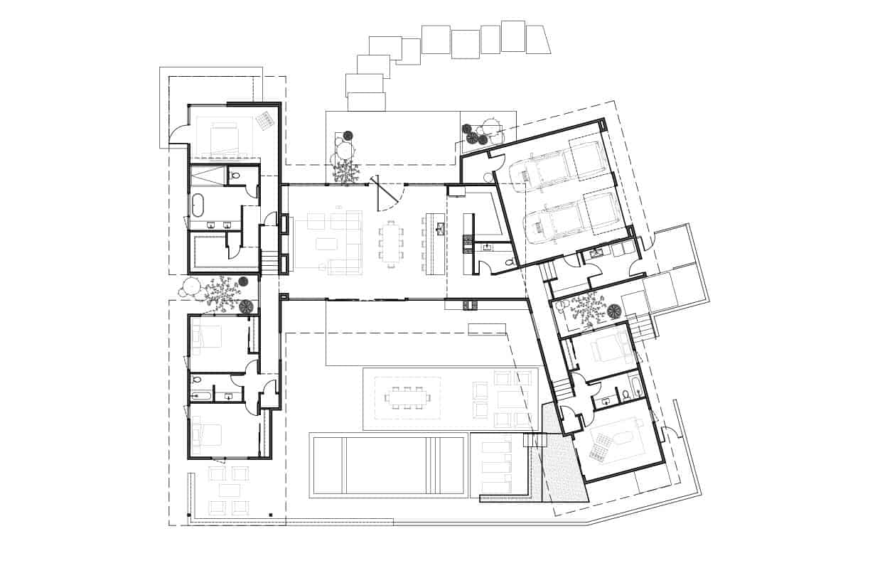 modern home floor plan