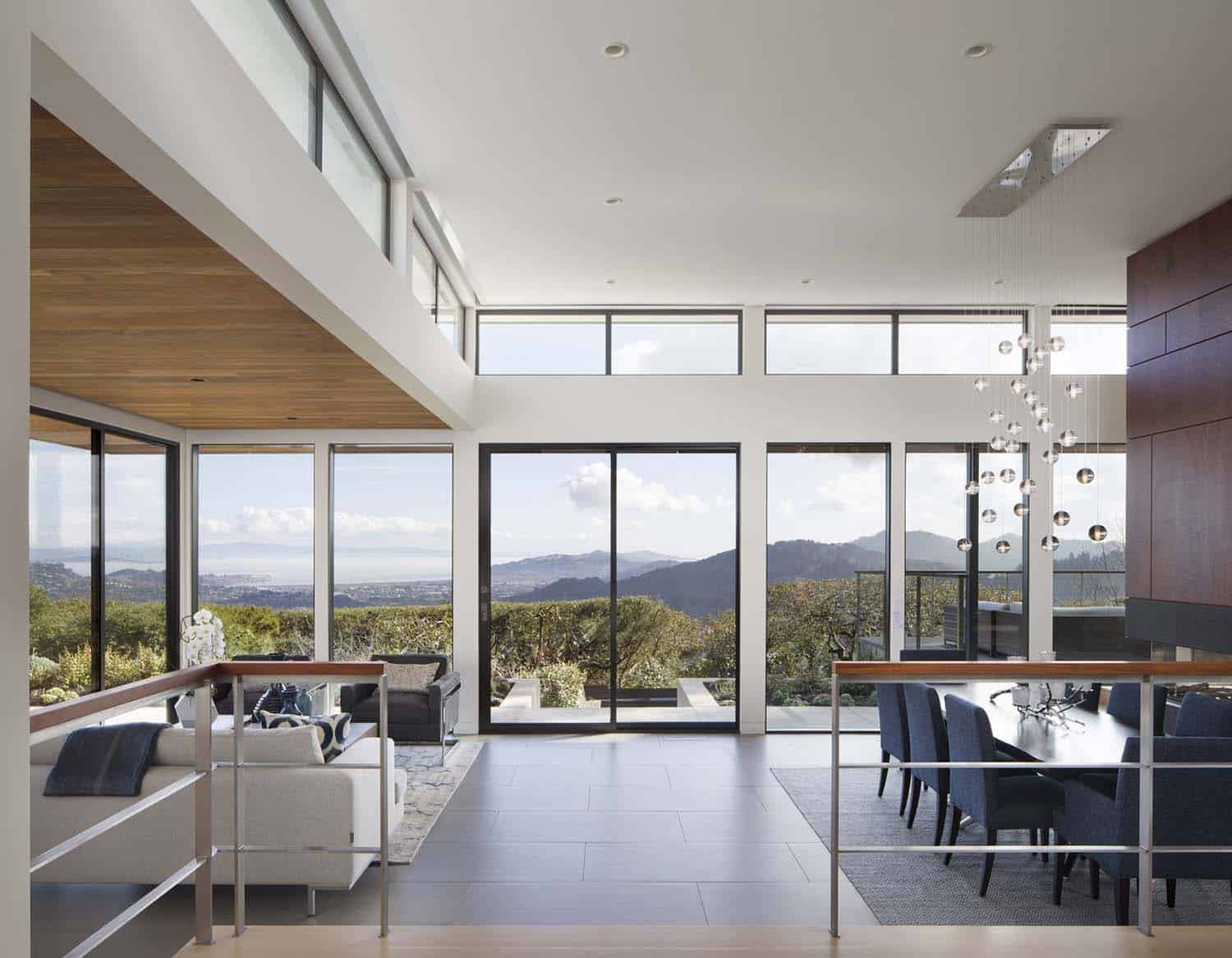 modern dining and living room