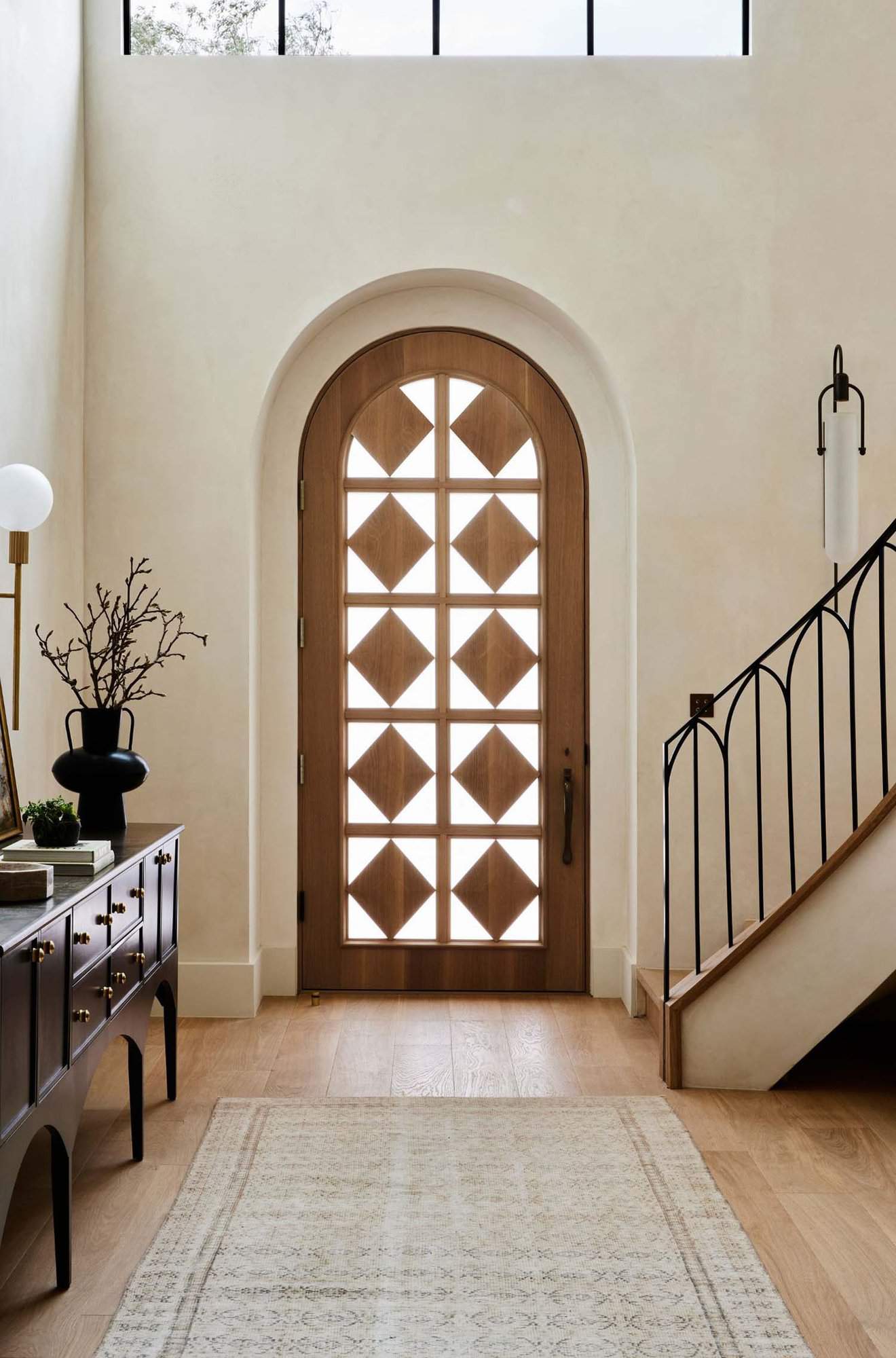 modern Spanish style home entry