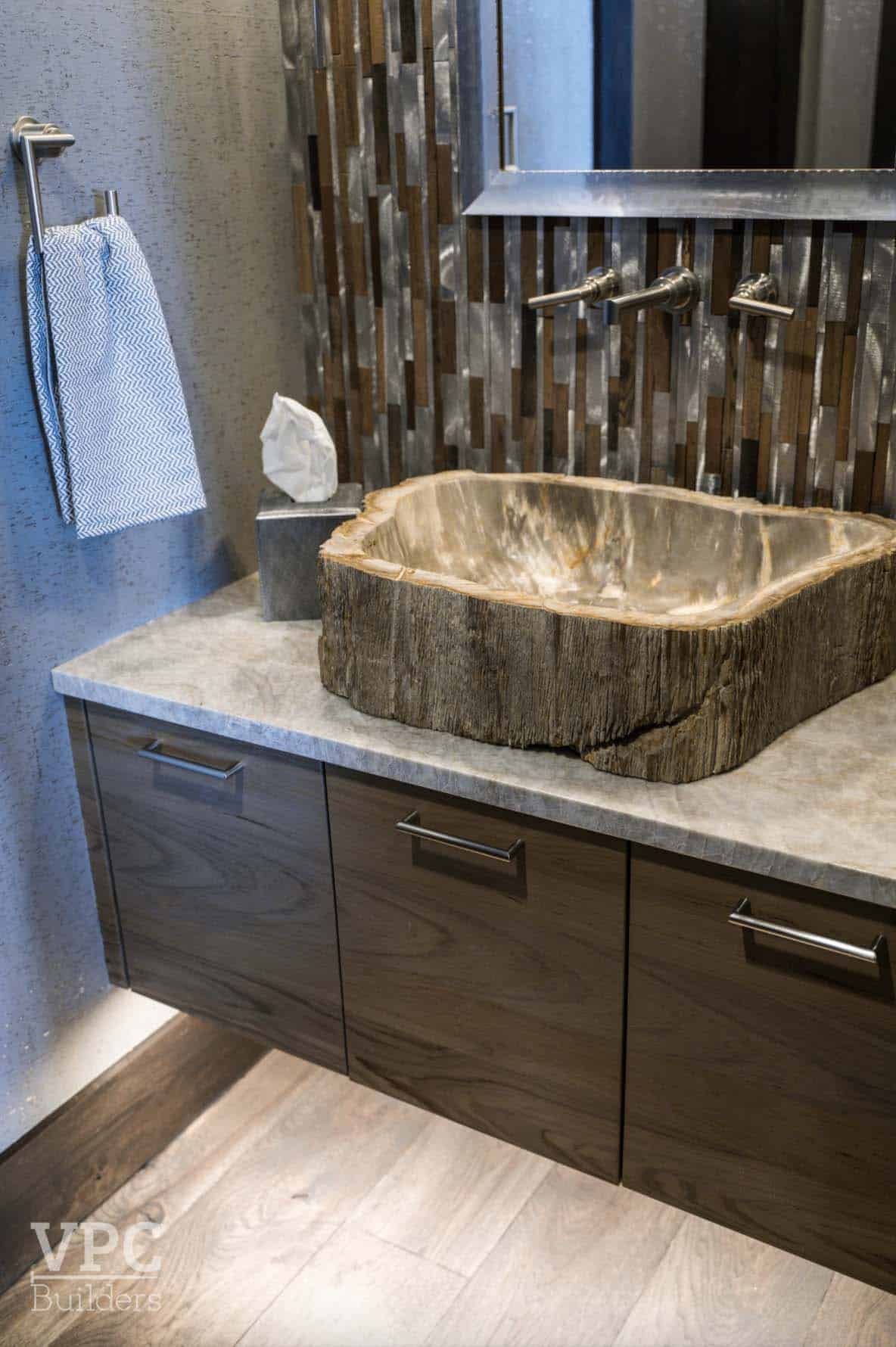 contemporary powder room