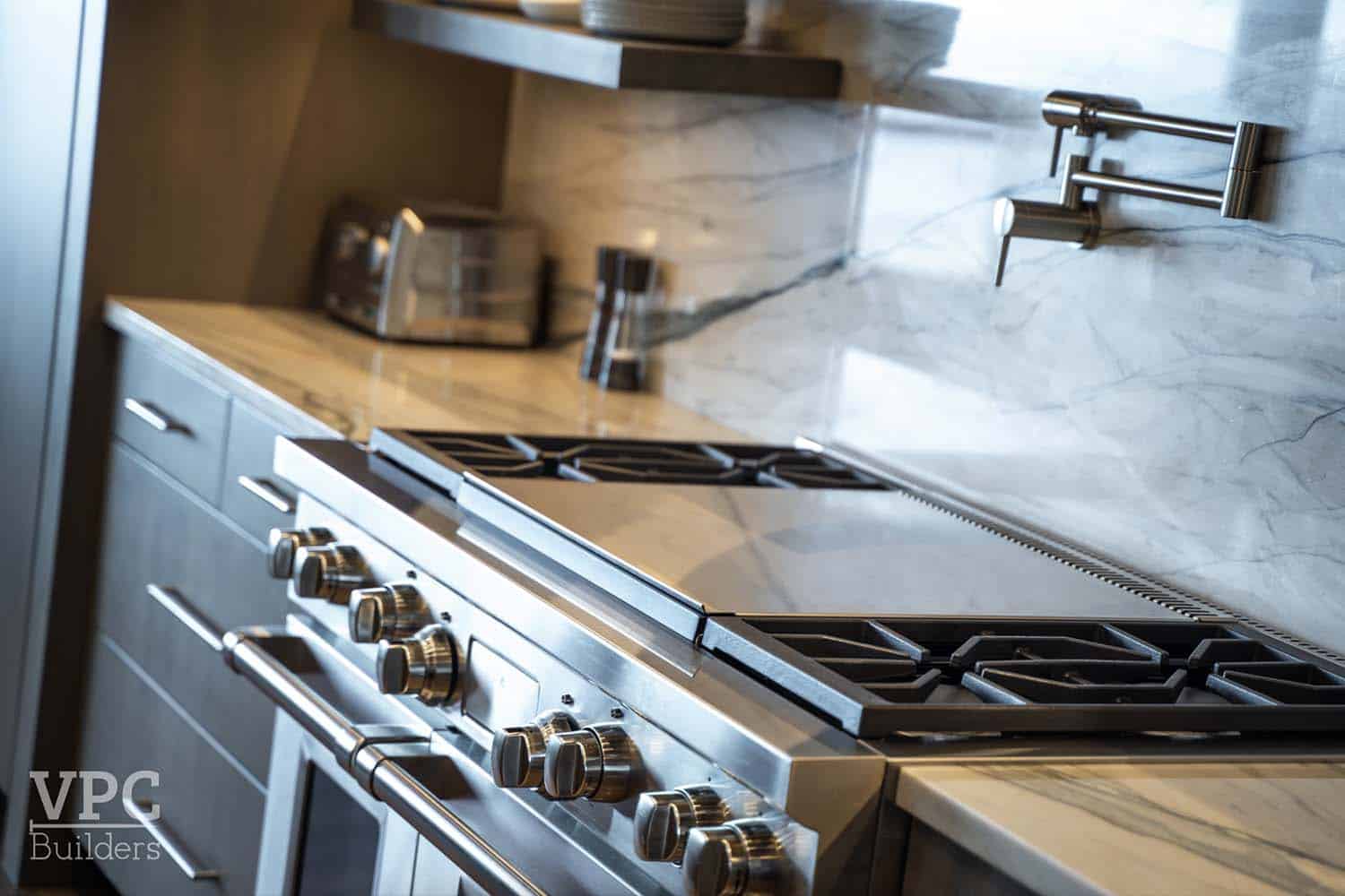 contemporary kitchen range