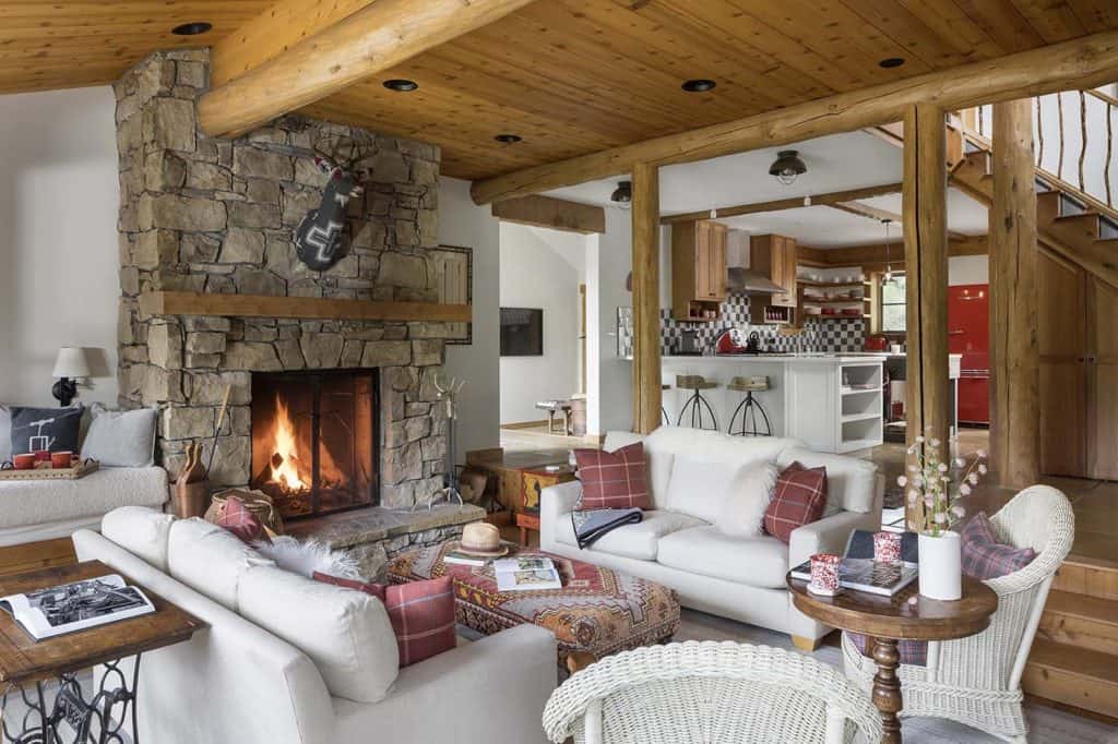 Adirondack camp inspired home nestled in a glorious Wyoming landscape