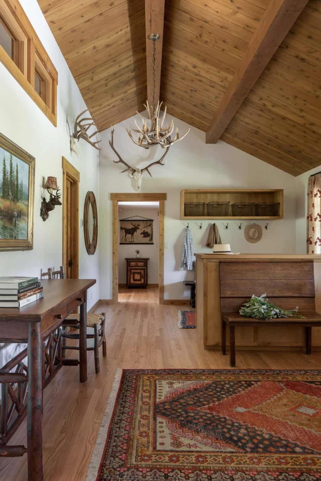 Adirondack camp inspired home nestled in a glorious Wyoming landscape