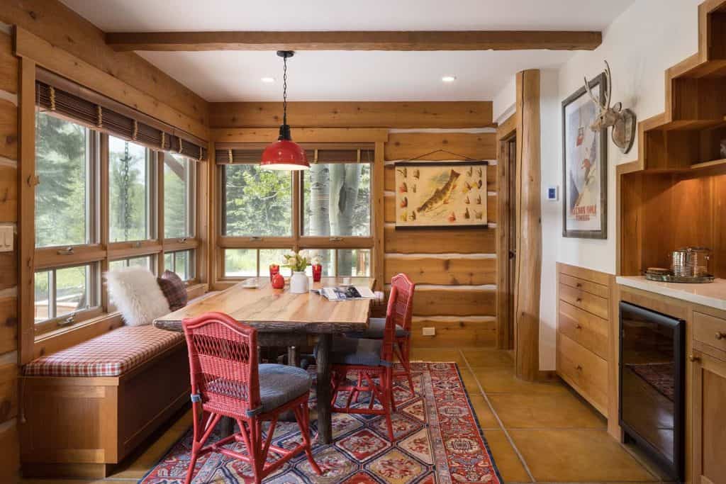 Adirondack camp inspired home nestled in a glorious Wyoming landscape