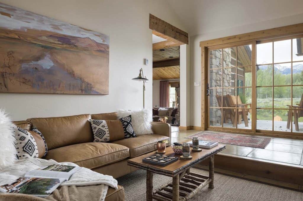 Adirondack camp inspired home nestled in a glorious Wyoming landscape
