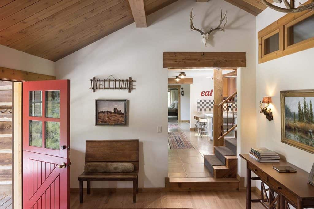 Adirondack camp inspired home nestled in a glorious Wyoming landscape