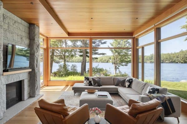 featured posts image for This extraordinary New Hampshire lake house is all about the serene views