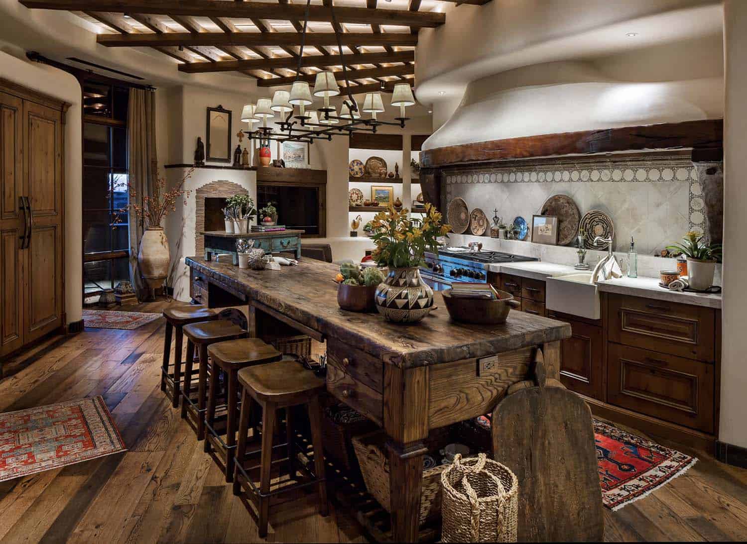 southwestern style kitchen