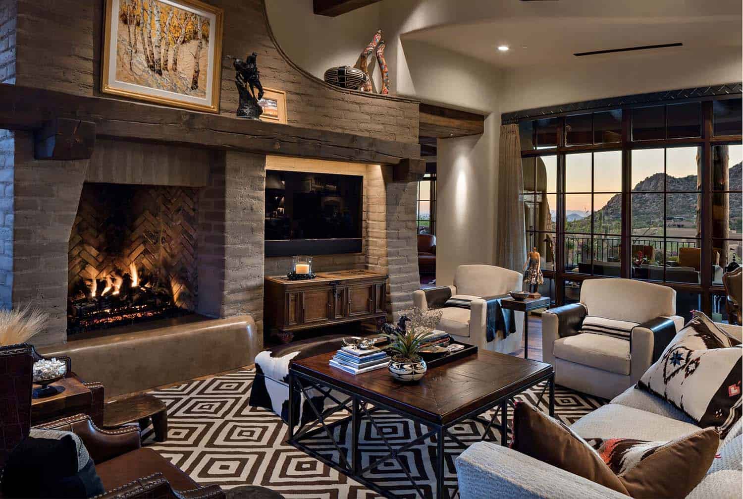 southwestern style living room