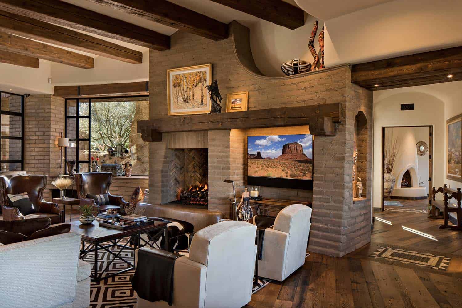 southwestern style living room