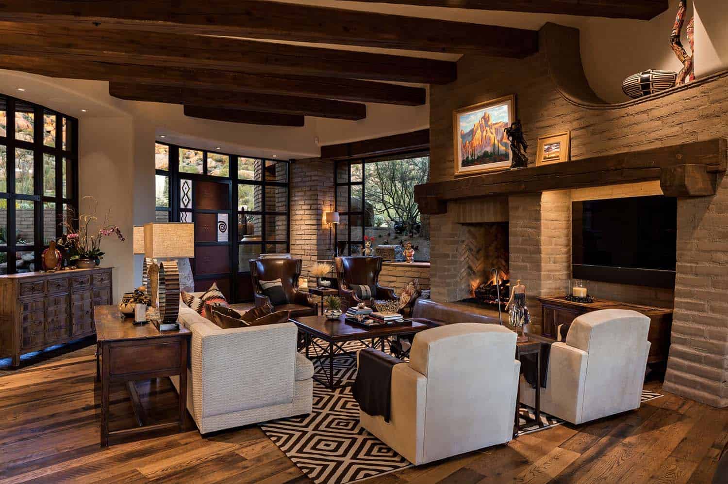 southwestern style living room