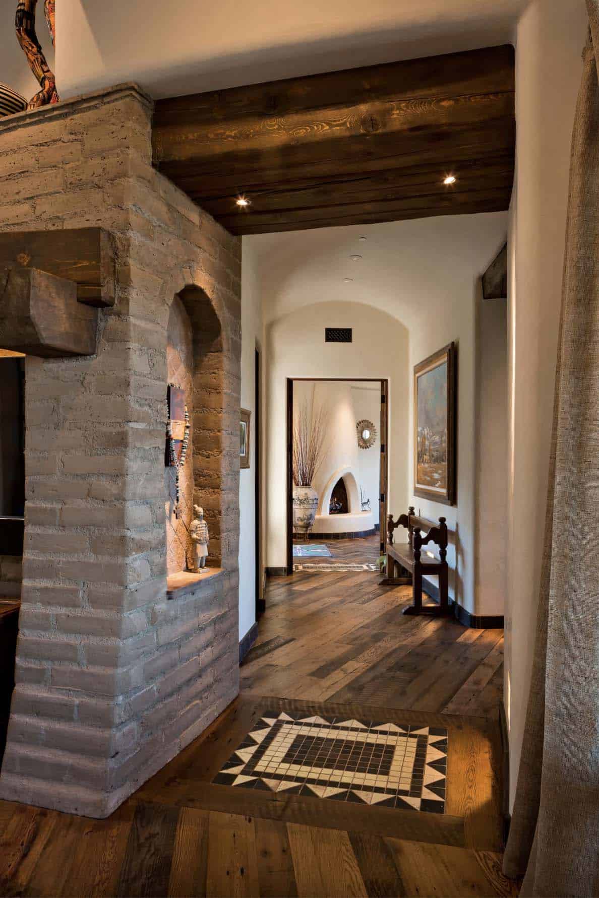 southwestern style hallway