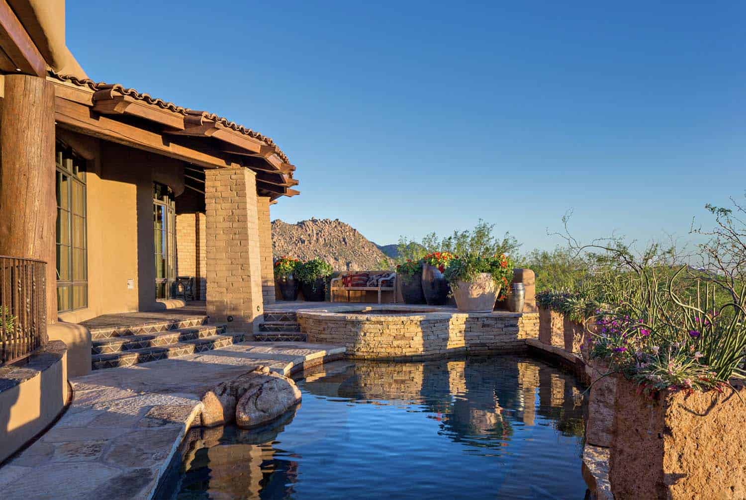 southwestern style swimming pool