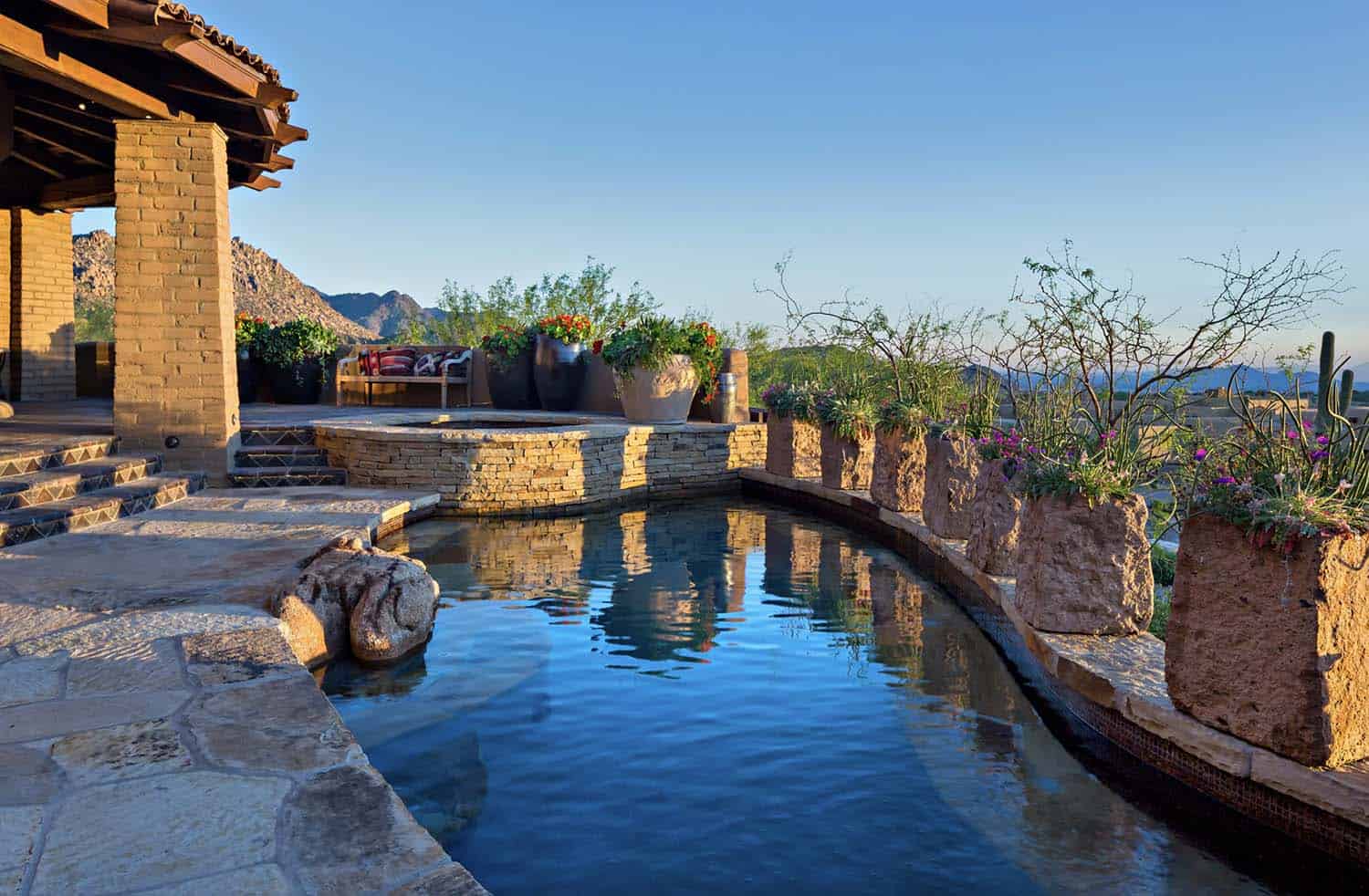 southwestern style swimming pool