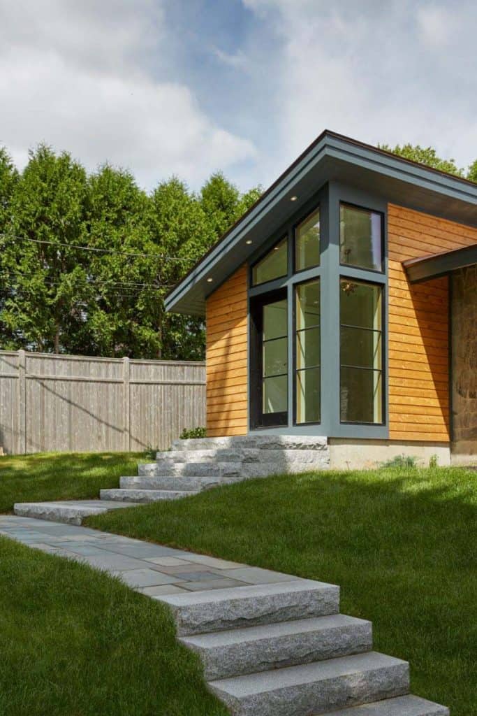 Split-level midcentury modern house in Maine gets an amazing makeover