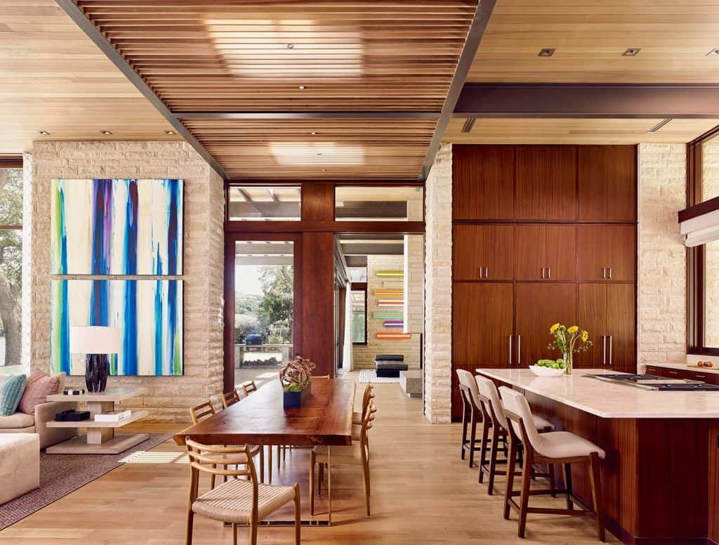 Inside this modern lakefront home with breathtaking views over Lake Austin