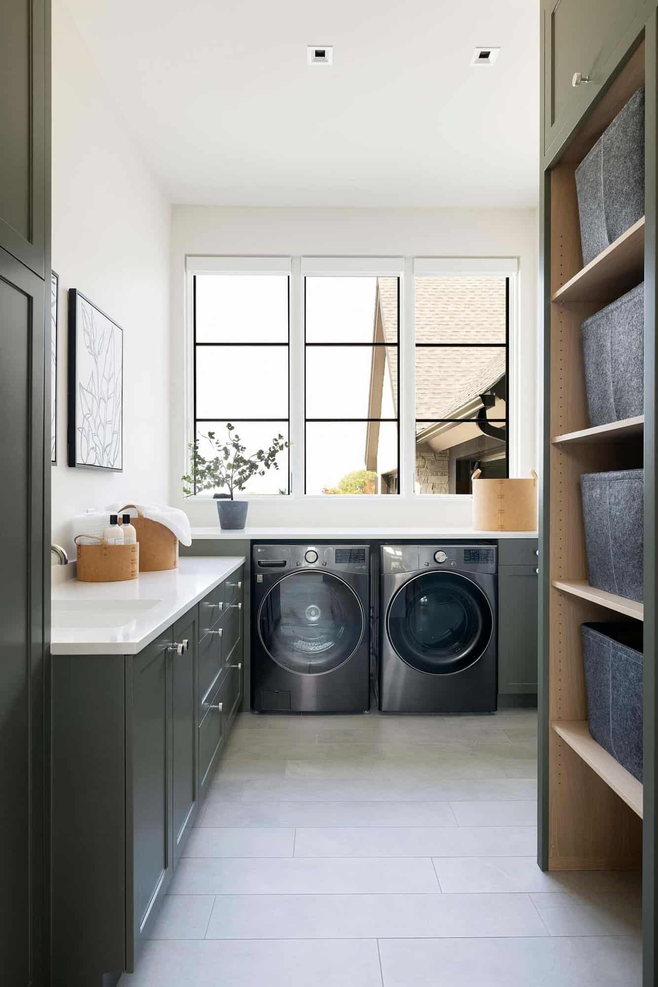 modern laundry room