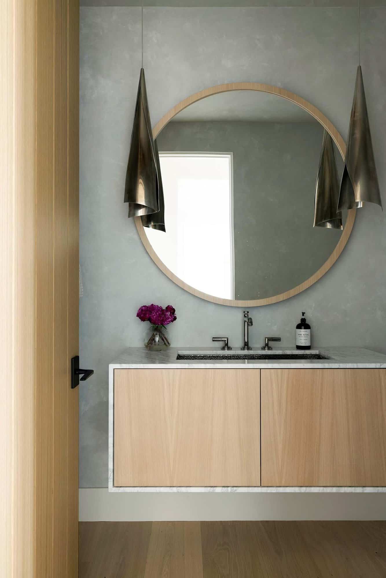 modern powder room