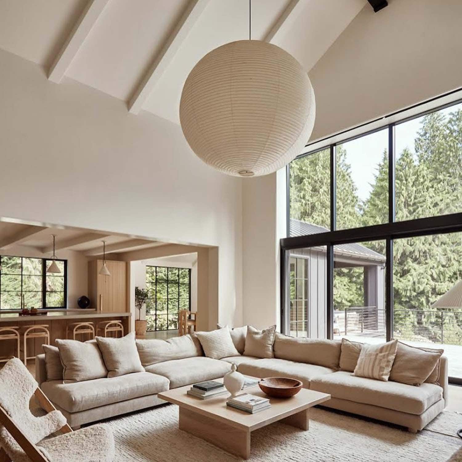 A Nordic inspired farmhouse nestled in a wooded sanctuary of