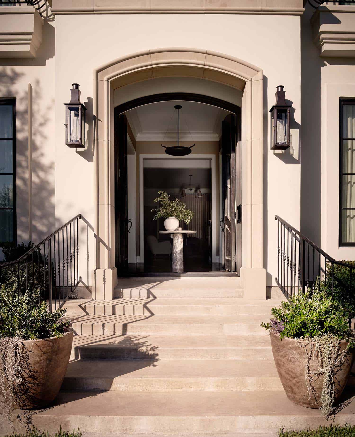 modern home exterior entry
