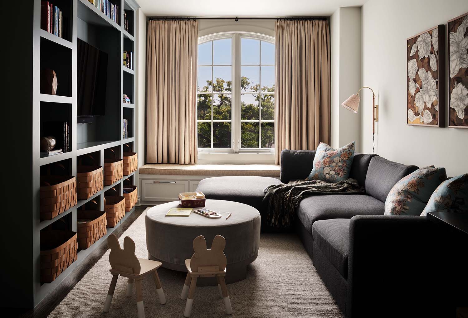 modern traditional family room