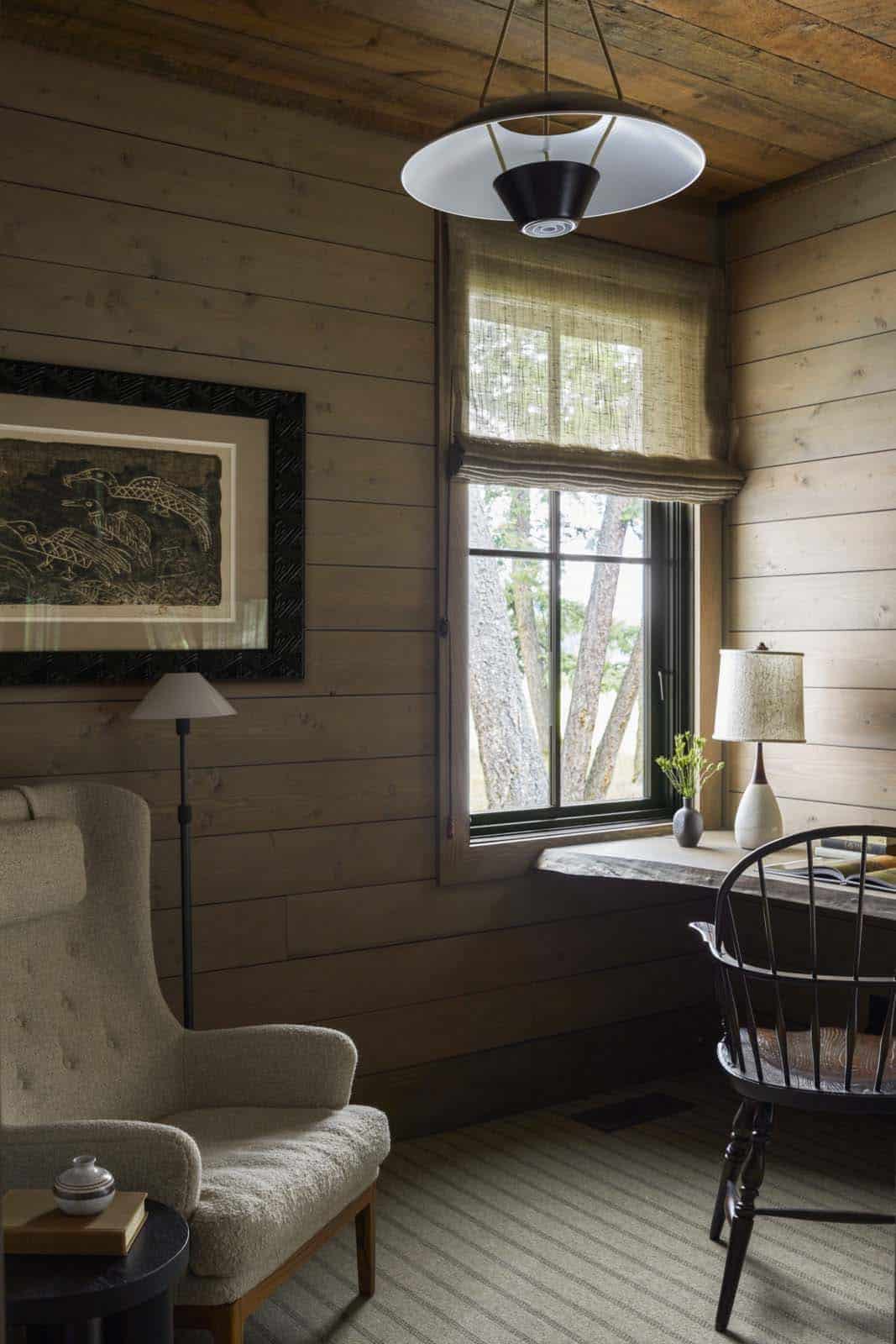 modern rustic home office