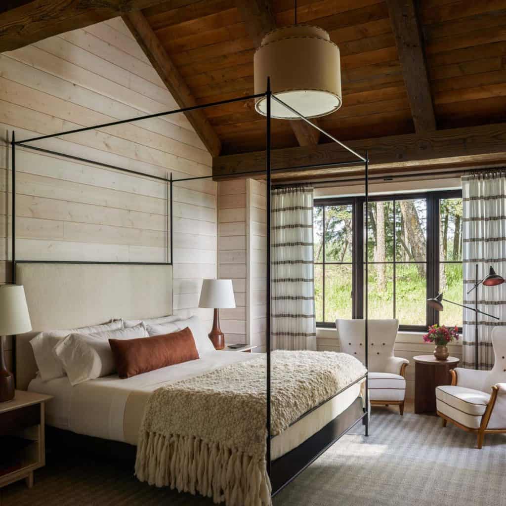 Step into this modern meets rustic retreat surrounded by nature in Montana