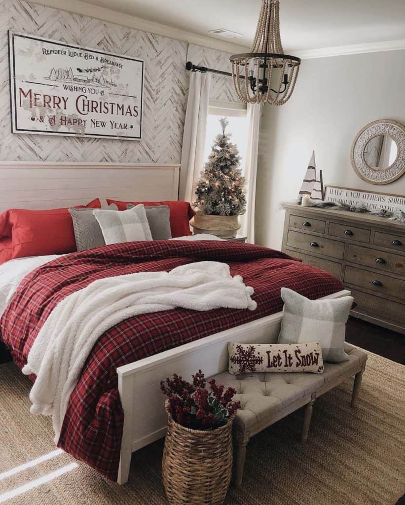21 Most Beautiful Christmas Bedroom Decorating Ideas For Cozy Warmth