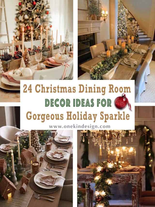 24 Christmas Dining Room Decor Ideas For Gorgeous Holiday Sparkle