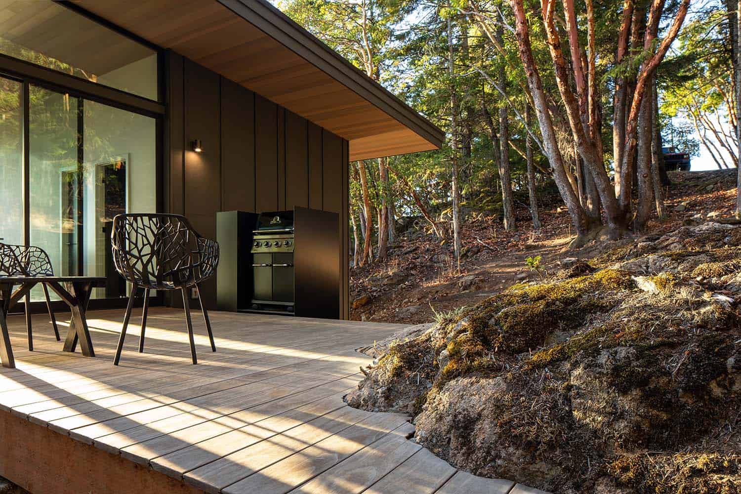contemporary mountain cabin exterior