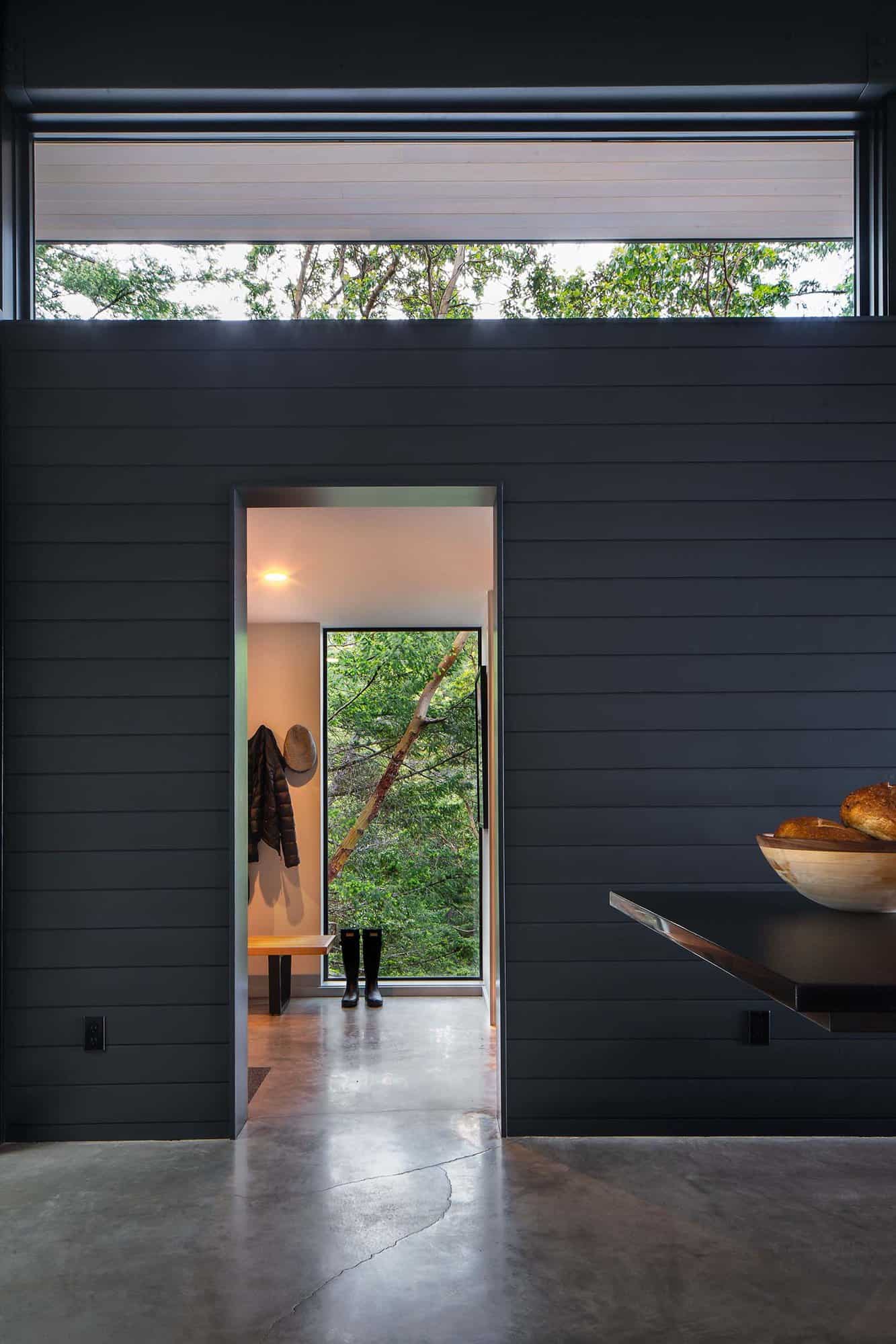 contemporary mudroom entry