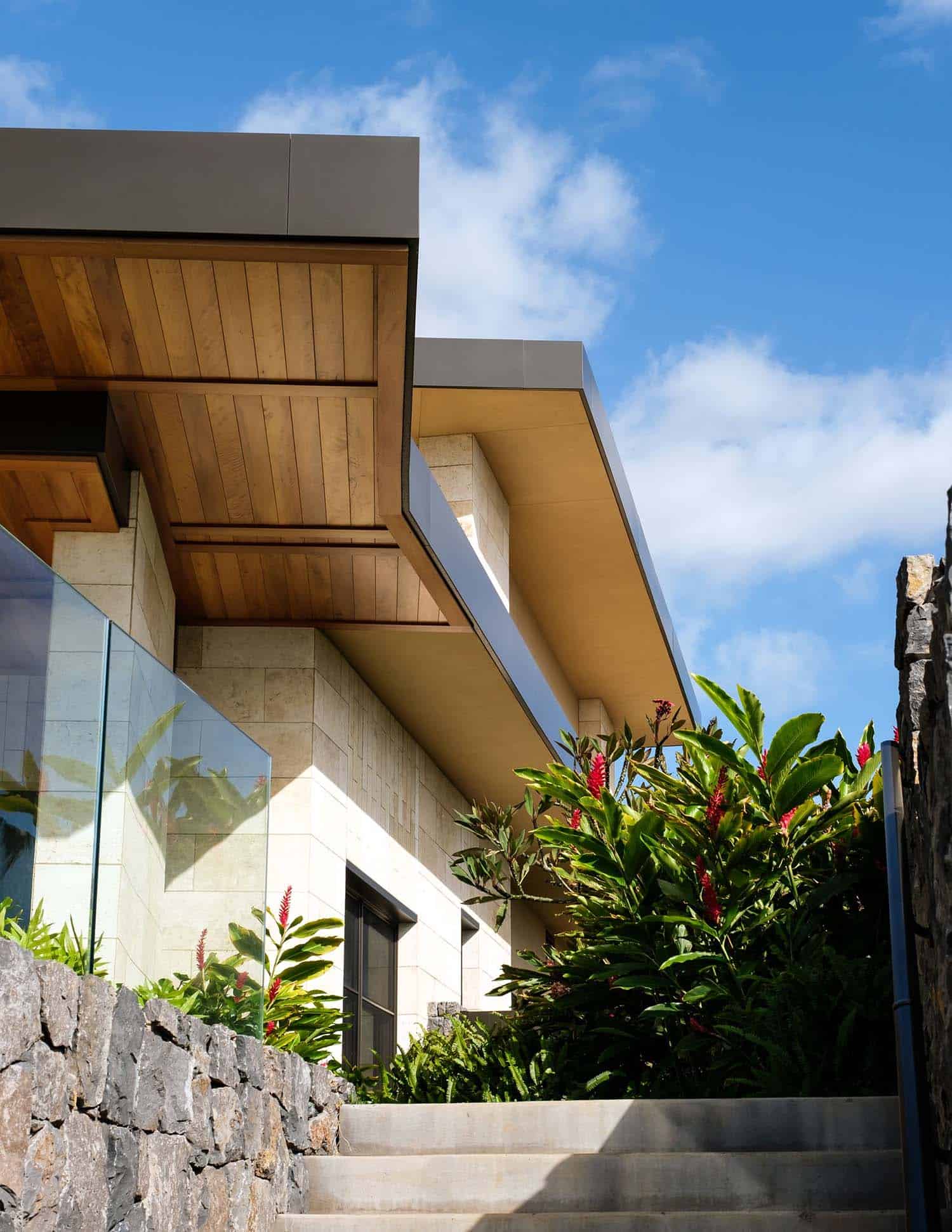 contemporary beach house exterior