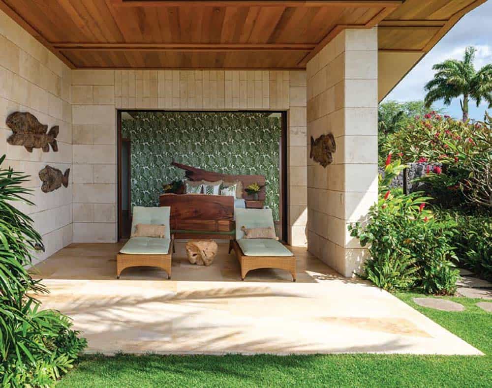 contemporary beach house exterior with a view of the bedroom