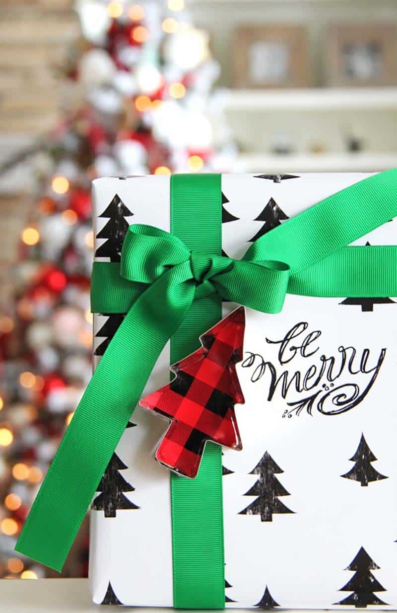 festive gift wrapping