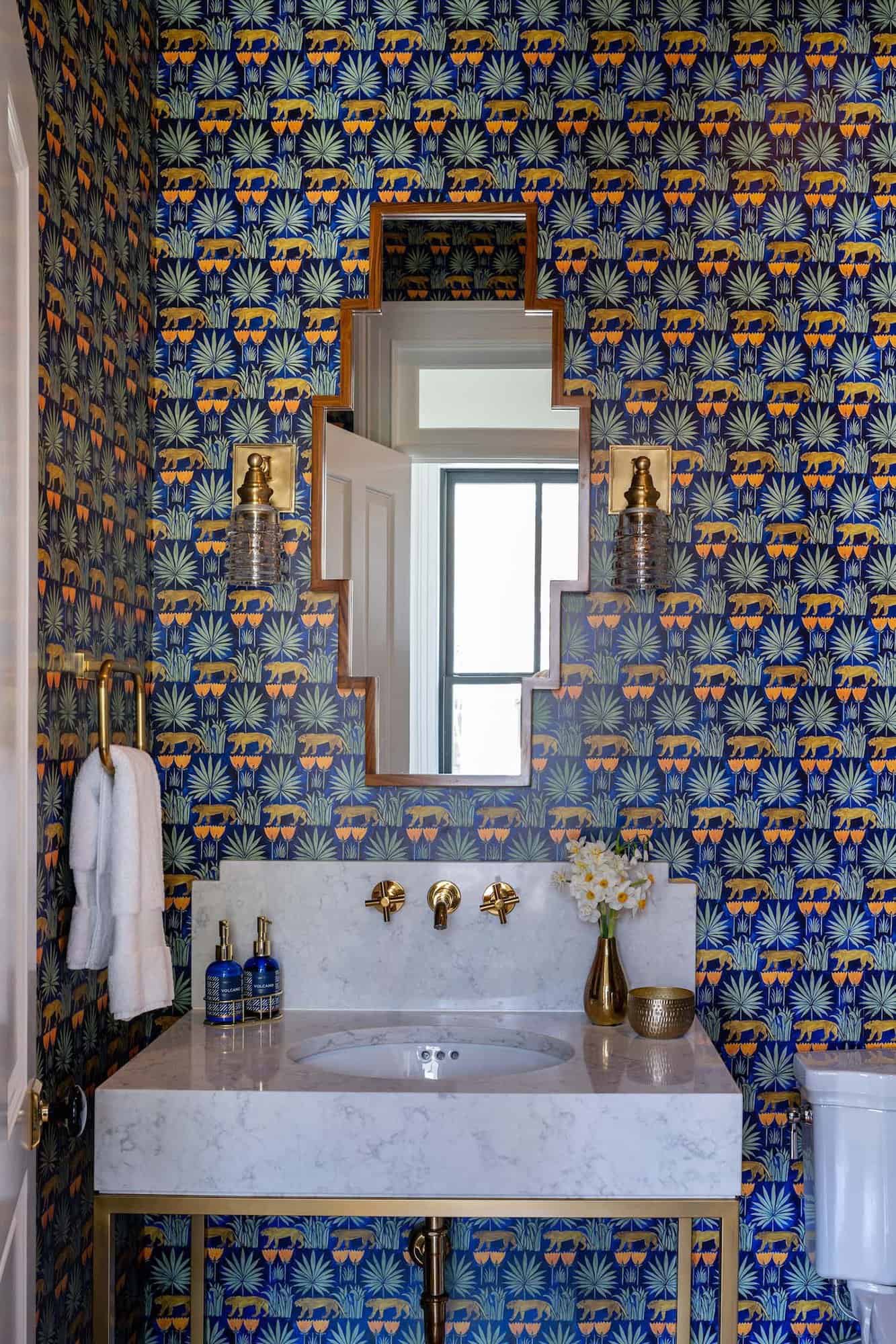 contemporary powder room
