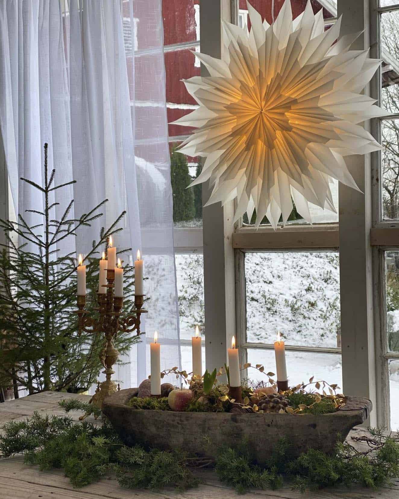 festive Christmas dough bowl